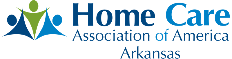Arkansas-based association with a logo representing home care.
