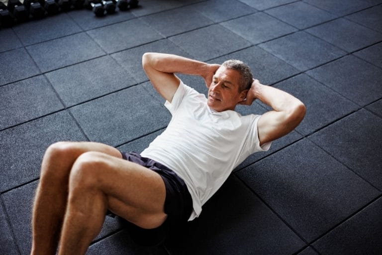 10 Safe Exercises for the Elderly Core Crunches for seniors